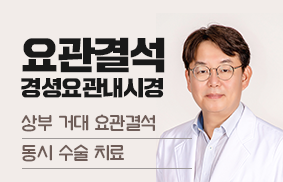 상부 거대 요관결석 경성요관내시경 동시 수술